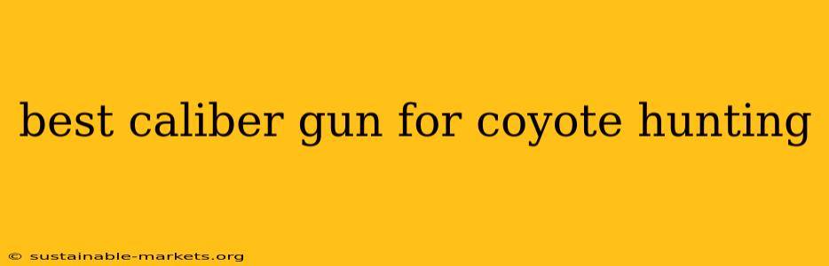 best caliber gun for coyote hunting